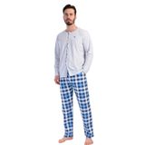 Erkek Tamamı Düğmeli Uzun Kol Pijama Takım, 311374