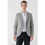Erkek Taş Örme Slim Fit Torba Cep Mono Yaka Spor Ceket