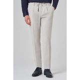 Erkek Taş Poliviskon Trend Çizgili Slim Fit Jogger Pantolon