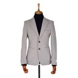 Erkek Tek Spor Ceket Çift Yırtmaçlı Gofre BGL-ST03587 GRİ 46