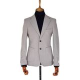 Erkek Tek Spor Ceket Çift Yırtmaçlı Gofre BGL-ST03587 - Gri