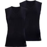 Erkek Tender Cotton 2'li V Yaka Siyah Atlet 9677 - M