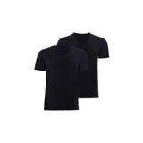 Erkek Tender Cotton 2'li V yaka Siyah T-Shirt 9671 Blackspade SİYAH-955 2XL