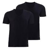 Erkek Tender Cotton 2'li V yaka T-shirt Blackspade 9671 SİYAH-955 L