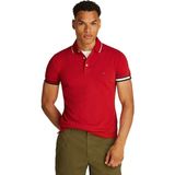 Erkek Th Slim Fit Polo T-Shirt - Kırmızı - Medium Red