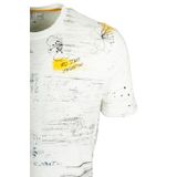 Erkek Tişört Bisiklet Yaka Beyaz%100 Pamuk Slim Fit Baskılı T-shirt NCS JEANS 1953 BEYAZ L