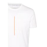 Erkek Tişört Bisiklet Yaka Beyaz%100 Pamuk Slim Fit Desenli T-shirt NCS JEANS 1203 BEYAZ S