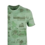 Erkek Tişört Bisiklet Yaka Çağla%100 Pamuk Slim Fit Baskılı T-shirt NCS JEANS 1983 ÇAĞLA L