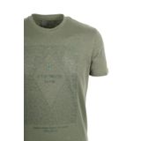 Erkek Tişört Bisiklet Yaka Haki%100 Pamuk Slim Fit Baskılı T-shirt NCS JEANS 1924 HAKİ XL