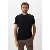 Erkek Tişört Bisiklet Yaka Siyah Slim Fit T-Shirt Ncs Jeans 1266 - 2XL