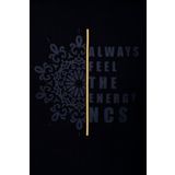 Erkek Tişört Bisiklet Yaka Siyah%100 Pamuk Slim Fit Desenli T-shirt NCS JEANS 1203 SİYAH S