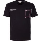 Erkek Tişört Bisiklet Yaka Slim Fit Baskılı T-Shirt Ncs Jeans 1292 - Siyah - 2XL