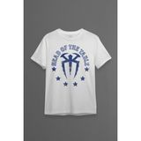 Erkek Tişört Head Of The Table Roman Reigns Spor Gym Beyaz Baskılı T-Shirt - 001-Beyaz - 2XL