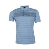 Erkek Tişört Polo Yaka Normal Kesim Desenli RAR01323 Mavi M