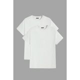 Erkek Tişört Standart Kalıp Basic Bisiklet Yaka T-Shırt Basıc-Mankensiz2 - Beyaz - 2XL - Bulunmuyor