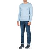 Erkek Triko Bisiklet Yaka Sık Örme Açık Mavi Slim Fit Kazak NCS JEANS 3001 AÇIK MAVİ XL