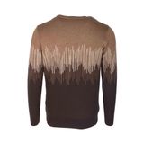 Erkek Triko Camel Bisiklet Yaka Desenli Slim Fit Pamuklu Kazak 3723 CAMEL L