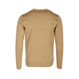 Erkek Triko Camel Bisiklet Yaka Desenli Slim Fit Pamuklu Kazak NCS JEANS 3722 CAMEL S
