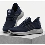 Erkek Triko Hafif Bağsız Koşu Yürüyüş Günlük Sneaker Spor Ayakkabı - Lacivert