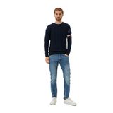 Erkek Triko Lacivert Bisiklet Yaka Desenli Slim Fit Pamuklu Kazak NCS JEANS 3743 LACİVERT M