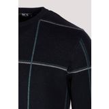 Erkek Triko Lacivert Bisiklet Yaka Desenli Slim Fit Pamuklu Kazak NCS JEANS 3744 LACİVERT XL