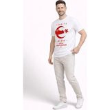 Erkek Türkiye Ay Yıldız Baskılı Taraftar Forma T-Shirt - Beyaz - 2XL