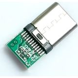 Erkek Type C To Dip Soket 4 Pin USB 3.1 Smd Lehimlenebilir Padler Konnektör Telefon Şarj Board USB K