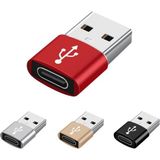 Erkek USB To Dişi Type-C Çevirici Data Otg Adaptör Dönüştürücü - Mavi