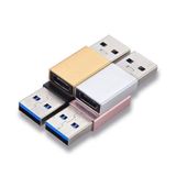 Erkek USB to Dişi Type-C Data Çevirici OTG Adaptör Metal BEYAZ