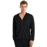 Erkek Uzun Kol Kapüşonlu Siyah Sweatshirt Takım C8T0N6O04-09 SİYAH L