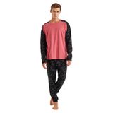 Erkek Uzun Kol Kırmızı Pijama Takım C9T9N5O04 KIRMIZI M