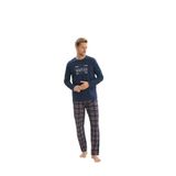Erkek Uzun Kol Lacivert Pijama Takım C1T2N5O9 LACİVERT XXL