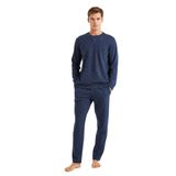 Erkek Uzun Kol Lacivert Pijama Takım C4T8N5O04 LACİVERT S