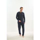 Erkek Uzun Kol Lacivert Pijama Takım C6T2N5O9