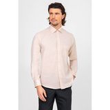 Erkek Uzun Kol Regular Fit Desenli Gömlek - 4XL - Turuncu