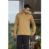 Erkek Uzun Kol V Yaka Camel Pijama Takımı C9T2N0O6 CAMEL XL