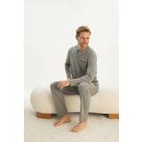 Erkek Uzun Kol Yeşil Pijama Takım C8T2N5O9 YEŞİL M