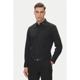 Erkek Uzun Kollu Klasik Kesim Gömlek - Siyah - XL - Black