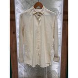 Erkek Uzun Kollu Sarı Yazlık Gömlek 6073-16 - XL - Bej