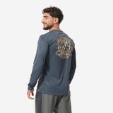 Erkek Uzun Kollu Uv Korumalı Tişört - Gri - Surfwchill Decathlon