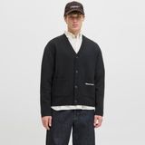 Erkek V Yaka Dügmeli Kazak - Norrebro - 001-Siyah - XL
