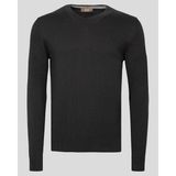 Erkek V Yaka Kazak Sık Örme Desenli Siyah Slim Fit Kazak NCS JEANS 3002 - 2XL