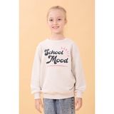 Erkek ve Kız Çocuk Okul Baskılı Bisiklet Yaka Mevsimlik Sweatshirt Taş - 8 - 9 Yaş