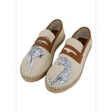 Erkek Vegan Krem Espadril - Uptown Tigers Tasarım