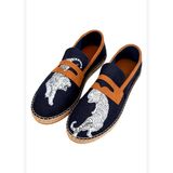 Erkek Vegan Lacivert Espadril - Uptown Tigers Navy Tasarım