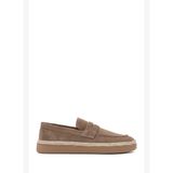 Erkek Vizon Süet Deri Loafer 26SFD631810