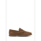 Erkek Vizon Süet Deri Loafer 26SFD632410