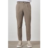 Erkek Vizon Trend Slim Fit Tam Lastik Pantolon