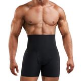Erkek Vücut Şekillendirici Boxer Korse Bel, Kalça ve Basen Destekli Günlük ve Spor İçin Rahat Tasarım (Siyah, XXL-3XL)