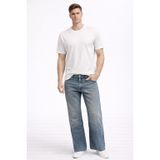 Erkek Walker Bisiklet Yaka Slim Fit Tişört%100 Pamuk - Beyaz BEYAZ